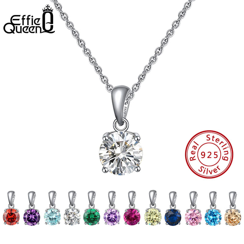 Birthstone Necklaces 925 Sterling Silver - Magic Jewellers