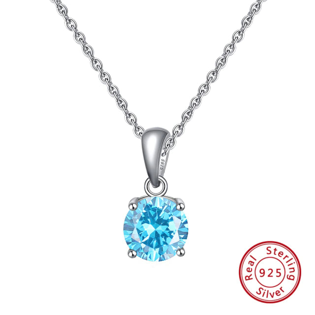 Birthstone Necklaces 925 Sterling Silver - Magic Jewellers