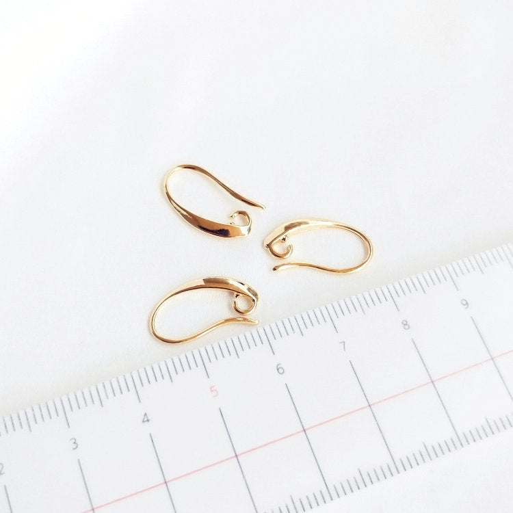 10 PCS Height 15MM 14K Gold Color Brass Earrings Hooks High Quality Diy Jewelry Findings Accessories - Magic Jewellers