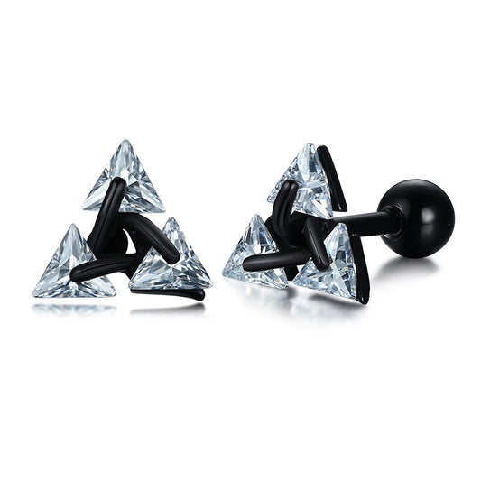 Stud Earrings for Men With AAA CZ stone