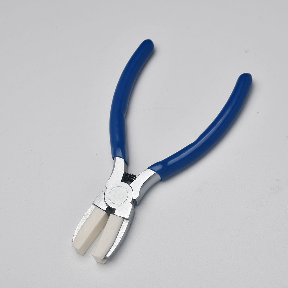 Nylon Jaw Pliers Carbon Steel Plat Nose Pliers For Beading, Looping, Shaping Wire