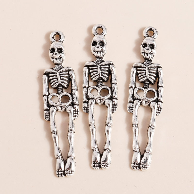 Halloween Skeleton Charms Skull Cross Pendants Halloween Findings