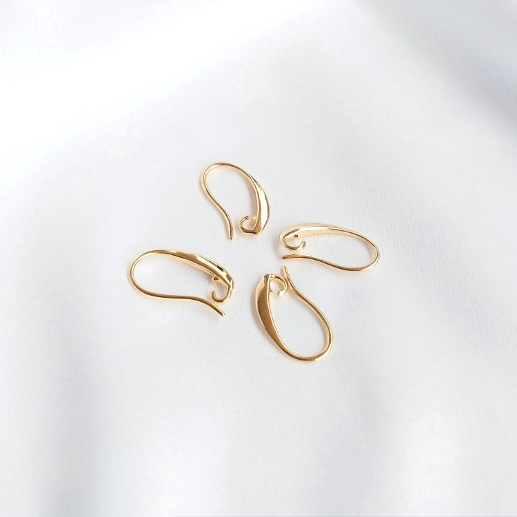 10 PCS Height 15MM 14K Gold Color Brass Earrings Hooks High Quality Diy Jewelry Findings Accessories - Magic Jewellers