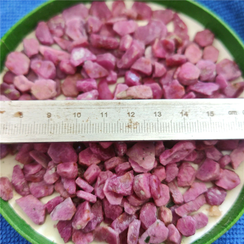 Natural Red Ruby Gemstone Corundum Uncut Rough 3-8mm Sold By Gram (1gr=12-15 Stones)
