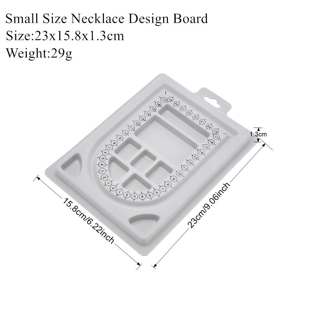Gray Flocked Bead Design Board Beading Tools & Loose Bead Organizer Tray