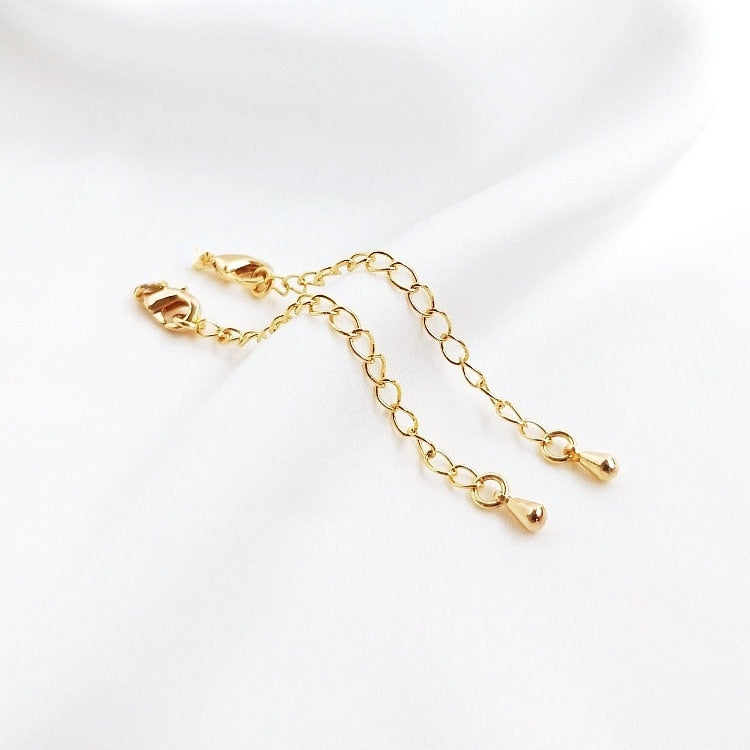 Chain Extender with Lobster Clasps 14K Gold Plated Necklaces Extender ( 6pcs) - Magic Jewellers