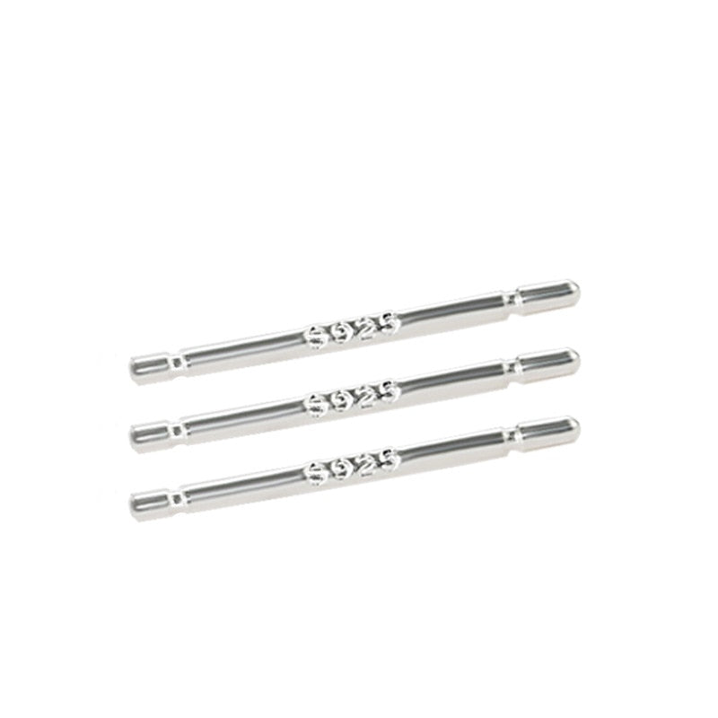 Flat Head Pins, Eye Pins, Bead Needle, Pins Needles 925 Sterling Silver Silver (100pcs)