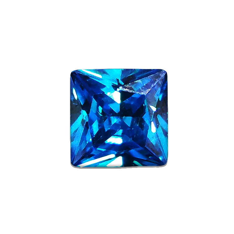 Blue Sapphire Gemstone Corundum Faceted Lab Made Loose Cushion 4.5carat  (1pc)