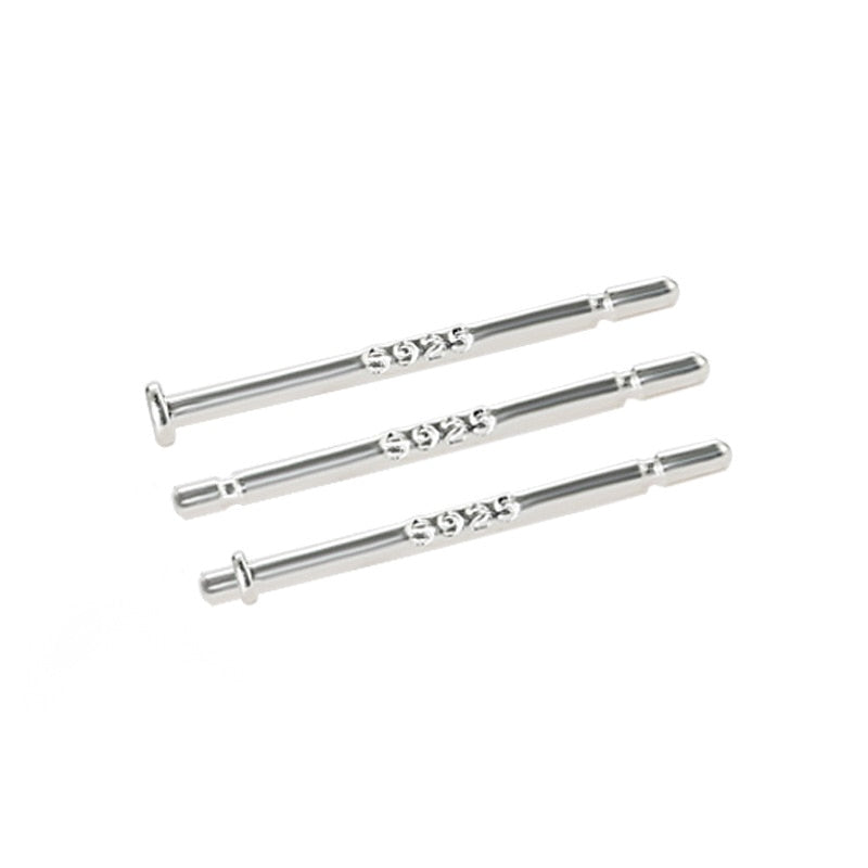 Flat Head Pins, Eye Pins, Bead Needle, Pins Needles 925 Sterling Silver Silver (100pcs)