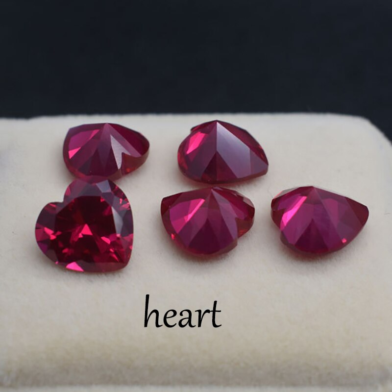 Ruby Gemstone Corundum Faceted Spinel Loose Red/Pink Gemstone 1-3carat  (1pc)