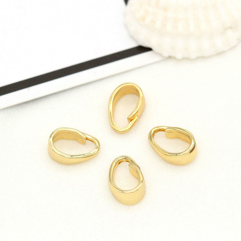 Pinch Bail Connector 14K Gold Plated 6mm, 7mm (10pcs, 20pcs)