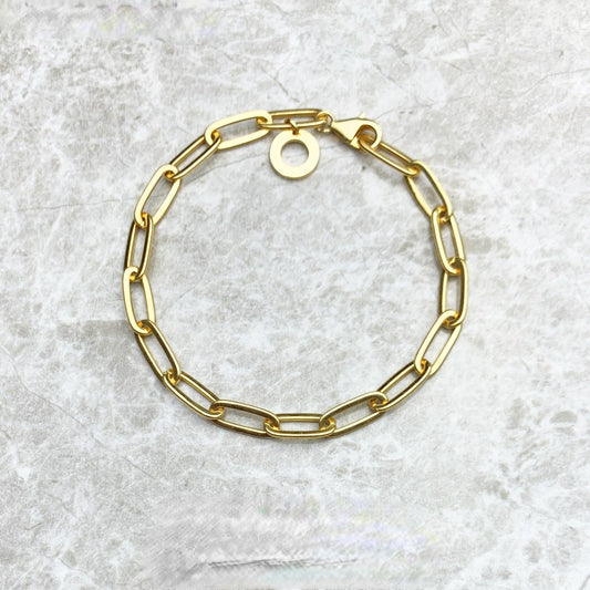 Mens Link Chain Charm Bracelets 925 Sterling Silver (16,18,20,22,25cm )
