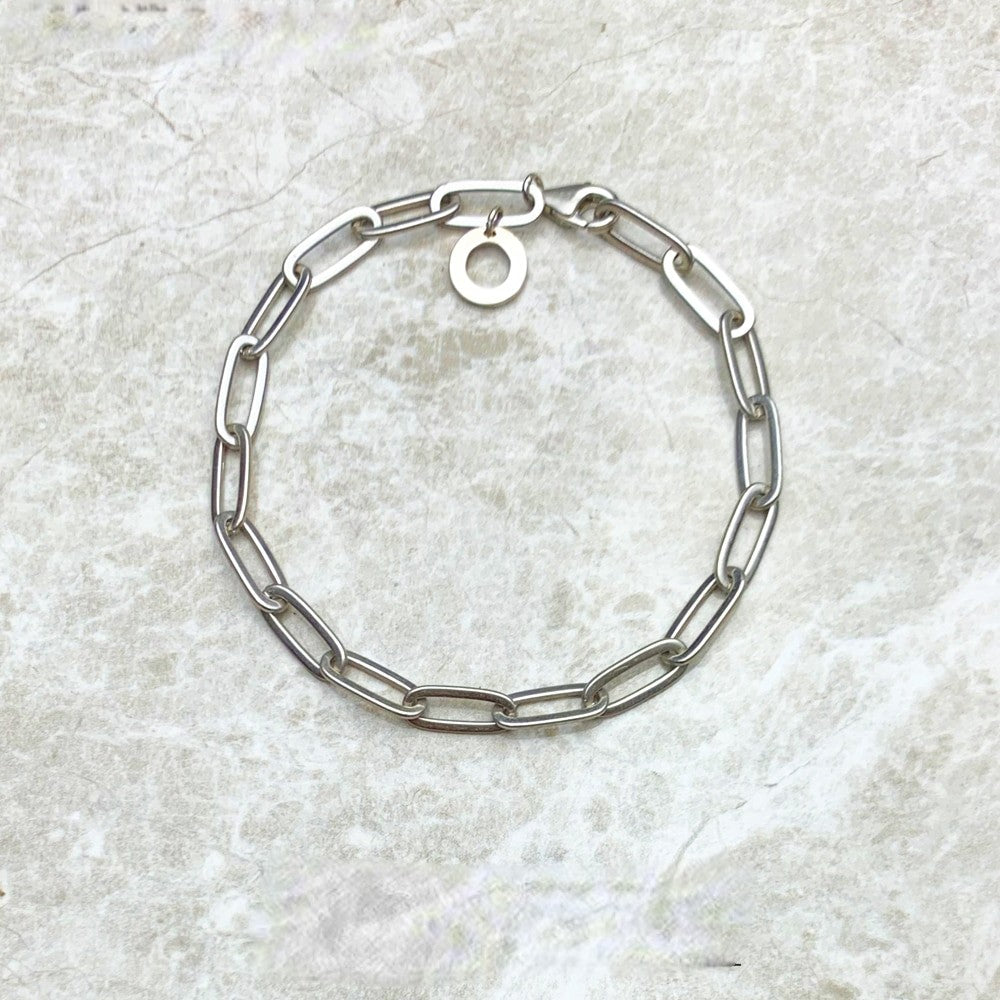 Mens Link Chain Charm Bracelets 925 Sterling Silver  (16,18,20,22,25cm )