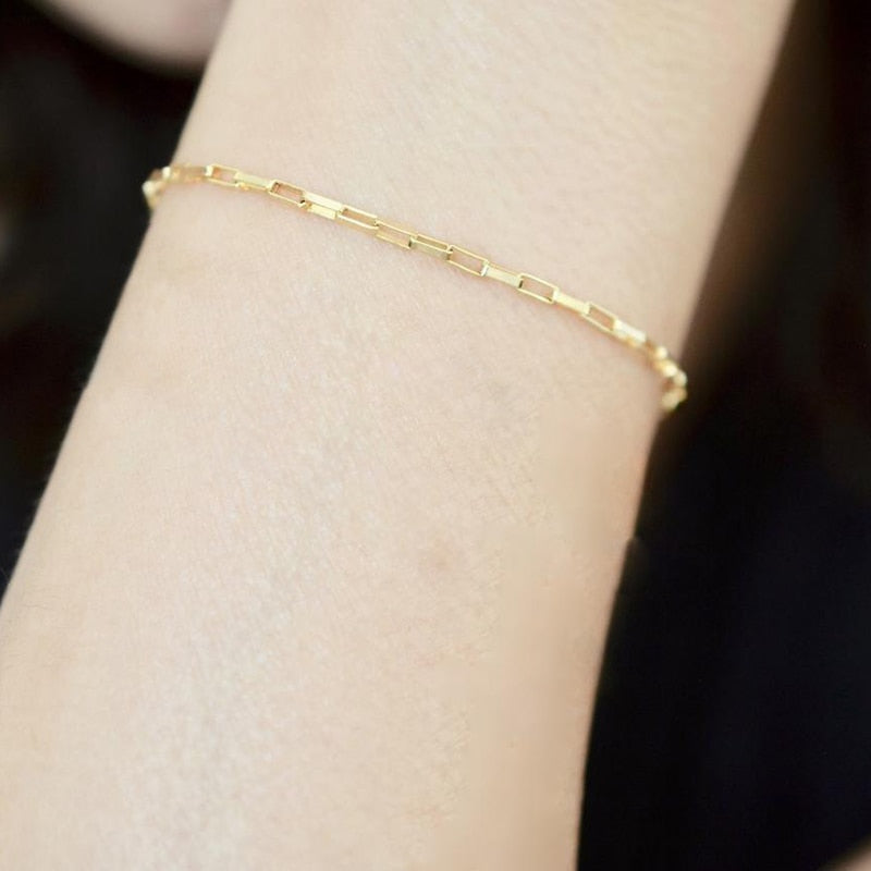 Paper Clip Bracelet  14k Gold Filled - Magic Jewellers