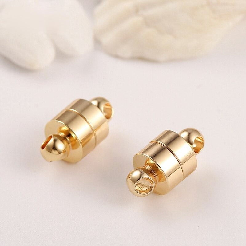 Magnetic Clasp 14k Gold Plated, Silver Plated  ( 1pc, 2pcs, 4pcs)