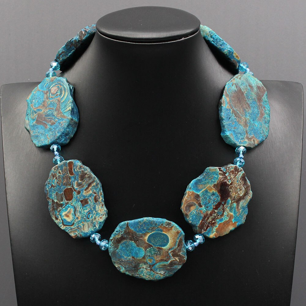 Sea Sediment Blue Jasper Beads Strand Drilled Freeform - Magic Jewellers