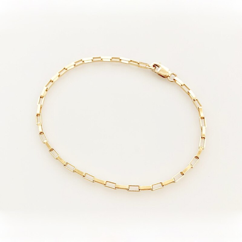 Paper Clip Bracelet  14k Gold Filled - Magic Jewellers