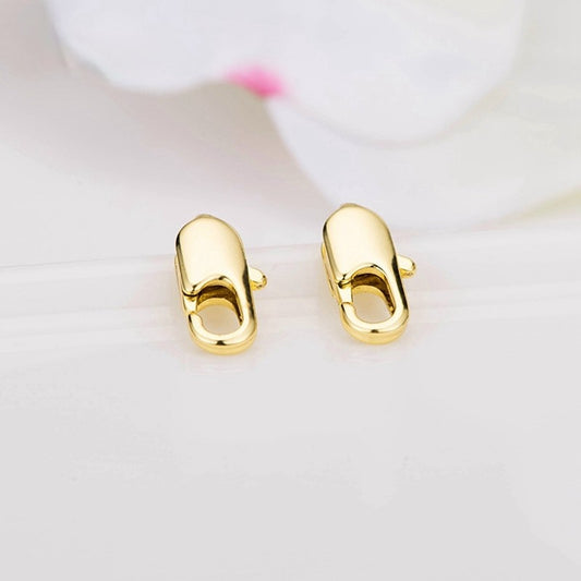 Lobster Clasps 14K Gold Plated / Rhodium Plated 10mm, 12mm  (10pcs)