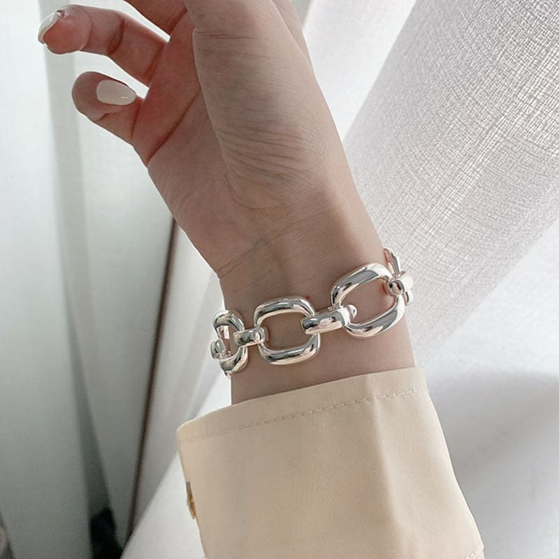 Thick Chain Bracelet 925 Sterling Silver , Trending quality bracelets at Magic Jewellers