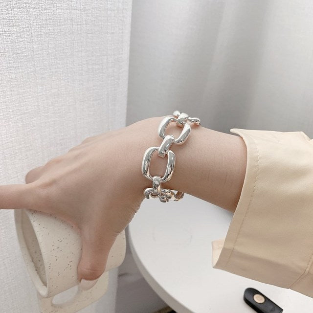 Thick Chain Bracelet 925 Sterling Silver , Trending quality bracelets at Magic Jewellers